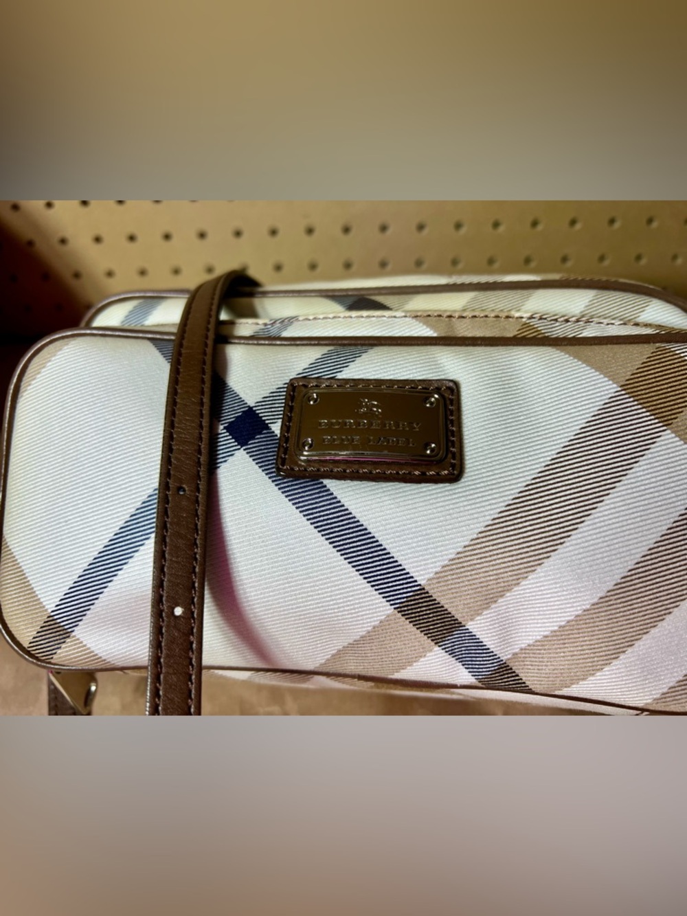EUC Burberry Blue Label Classic Design  Crossbody! - Picture 2 of 13